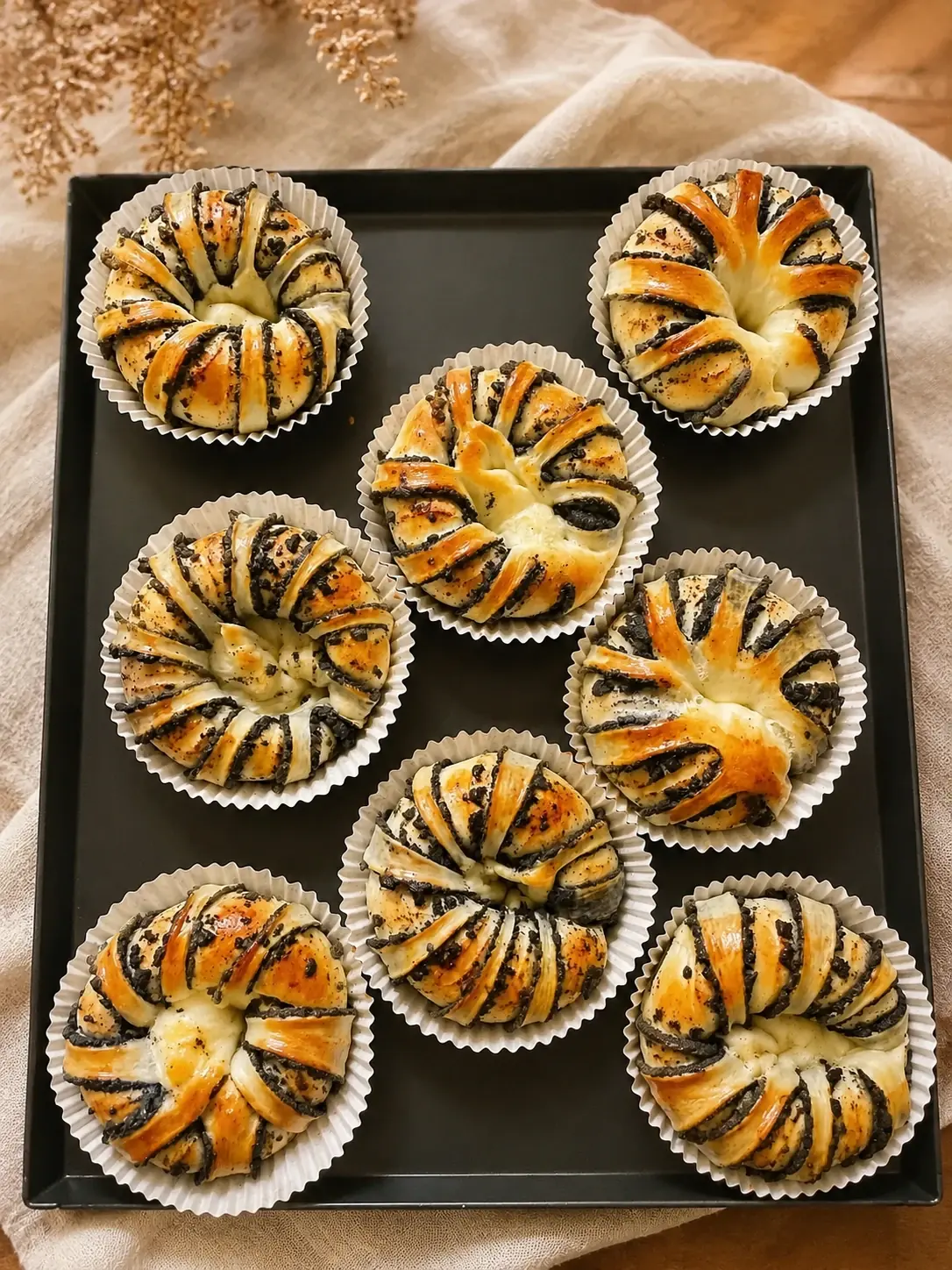芝麻奶酥麵包